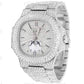 Iced Out Moissanite Patek Philippe Stainless Steel Men's Watch customdiamjewel