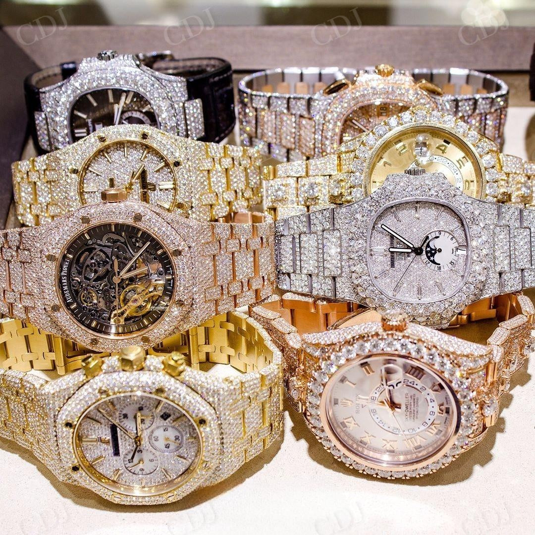 Audemars Piguet Moissanite Watch For Men customdiamjewel