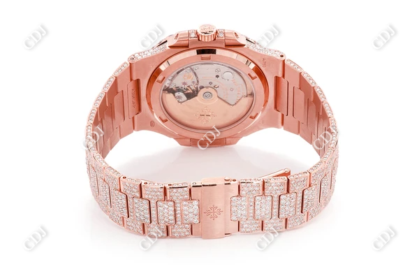 Hip Hop ETA Swiss Movement Patek Philippe Moissanite Watch customdiamjewel