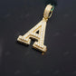 Custom Iced 925 Silver Moissanite A Letter Pendant Hip Hop Pendent customdiamjewel