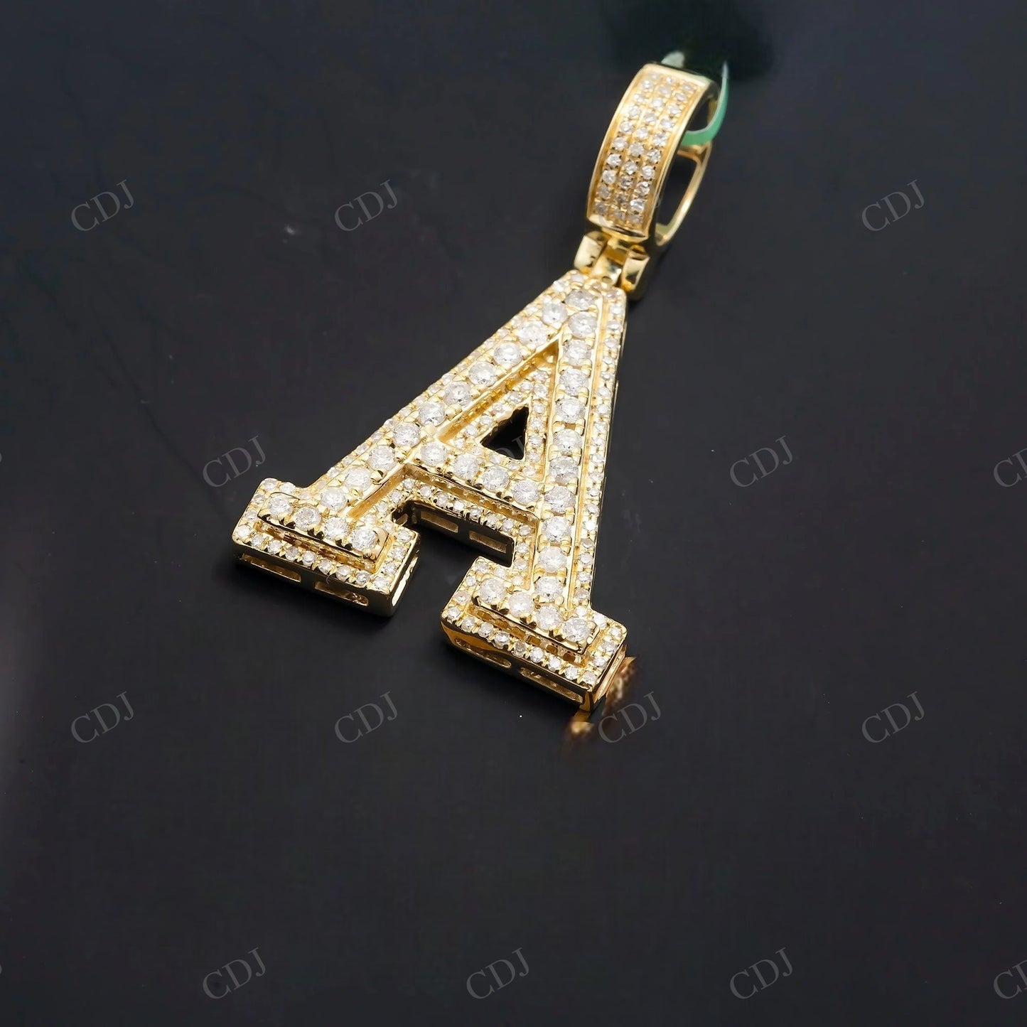 Custom Iced 925 Silver Moissanite A Letter Pendant Hip Hop Pendent customdiamjewel