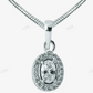 Sterling Silver Oval Shape Halo Moissanite Pendant hip hop jewelry CustomDiamJewel