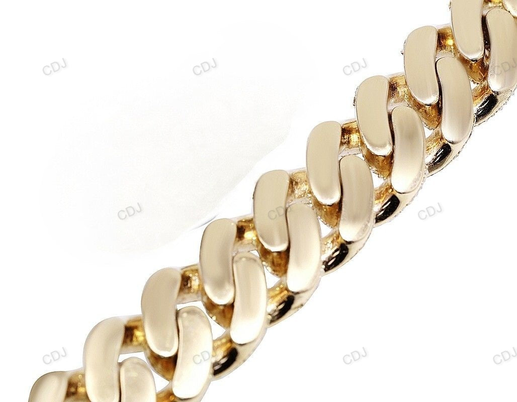 Hip Hop Style Silver Mosaic Setting Cuban Bracelet hip hop jewelry customdiamjewel