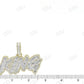 925 Silver Baguette Diamond King Letter Pendant hip hop jewelry CustomDiamJewel