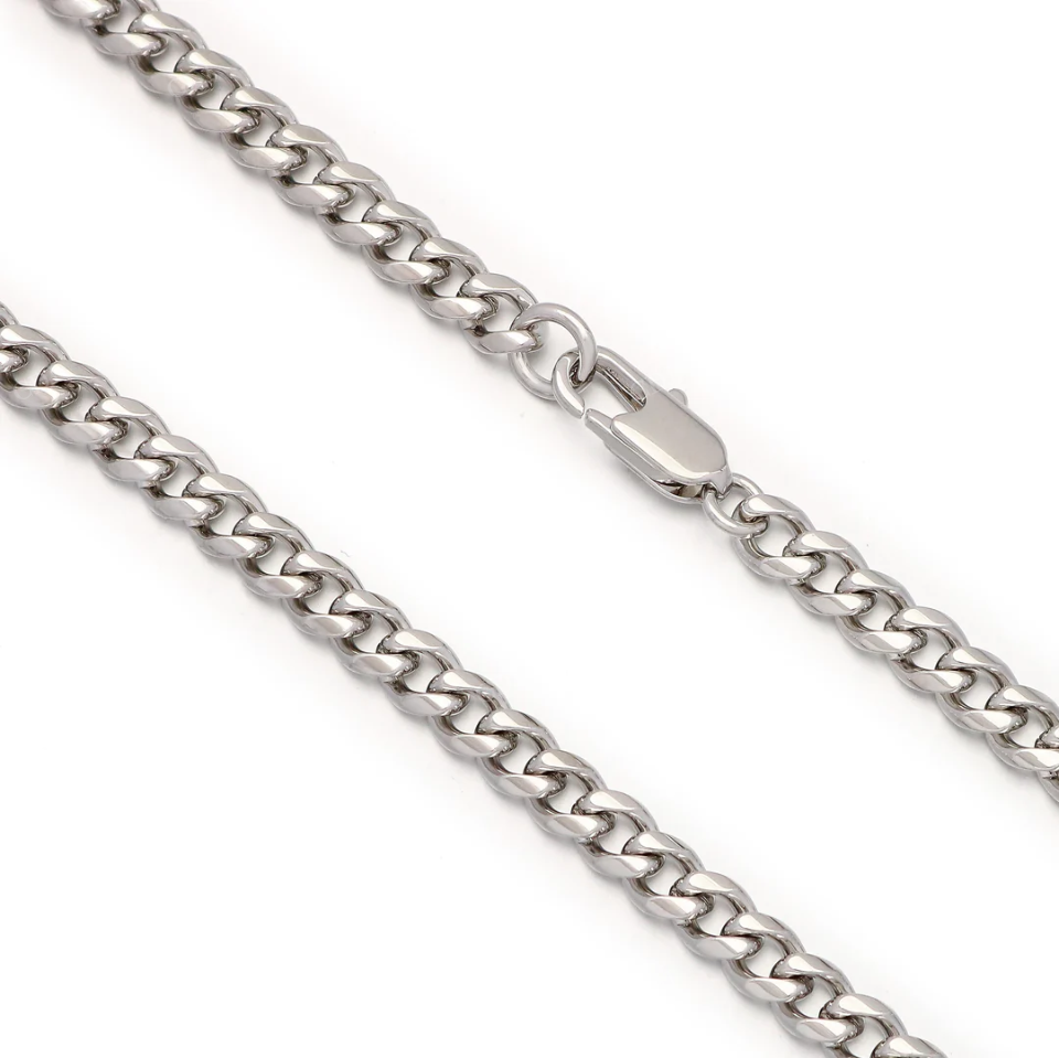 925 Sterling Silver Daily Wear Simple Cuban Link Chain For Men hip hop jewelry CustomDiamJewel