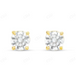 Luxury Solitaire Moissanite Diamond Stud Earring Stud earrings CustomDiamJewel
