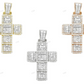 10K Yellow Gold Luxury Cross Pendant hip hop jewelry CustomDiamJewel