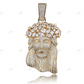 Crown Of Thorns Flooded Iced Out Jesus Pendant hip hop jewelry CustomDiamJewel