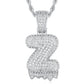 Full Iced out VVS Lab Diamond 10K Gold Alphabets Pendant hip hop jewelry CustomDiamJewel