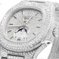 Iced Out Natural Diamond Patek Philippe Watch customdiamjewel