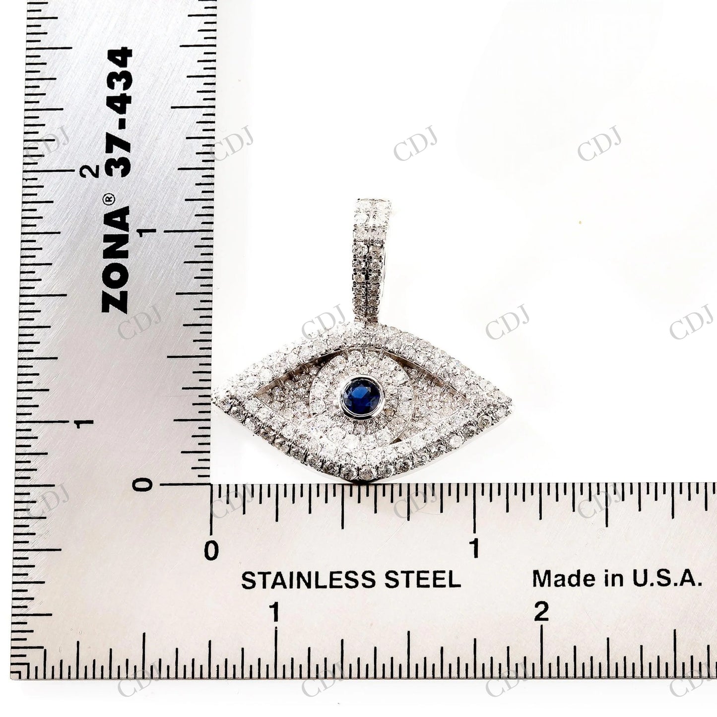 Evil Eye Charm 925 Silver Moissanite Pendant Hip Hop Pendent customdiamjewel