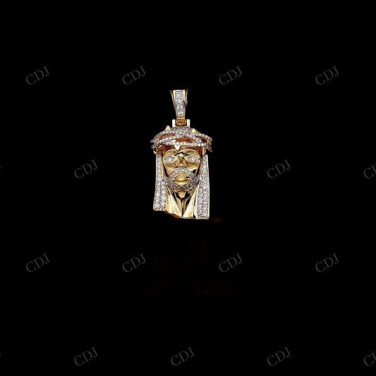 Hip Hop 925 Silver jesus Face Moissanite Pendant Hip Hop Pendent customdiamjewel
