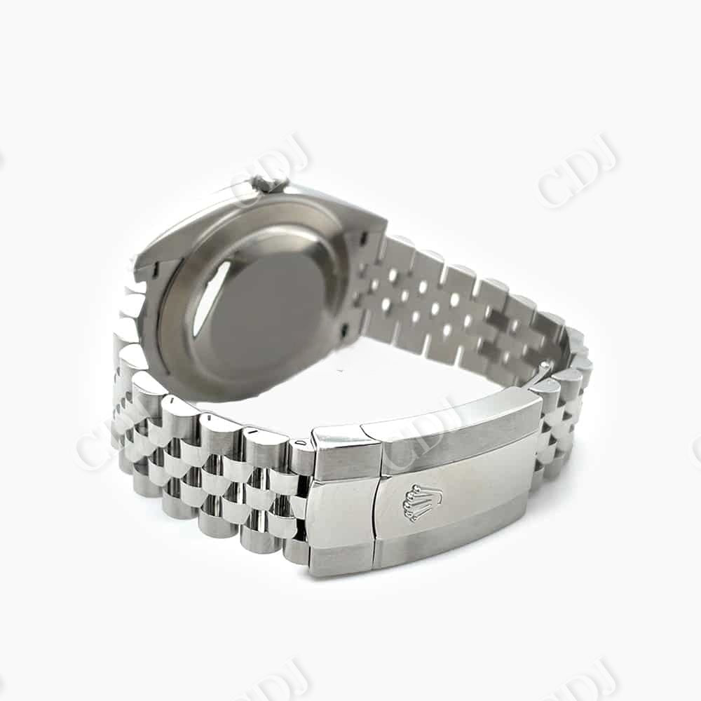 41mm Rolex Moissanite Diamond Watch customdiamjewel