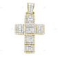 10K Yellow Gold Luxury Cross Pendant hip hop jewelry CustomDiamJewel