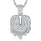 Full Iced out VVS Lab Diamond 10K Gold Alphabets Pendant hip hop jewelry CustomDiamJewel
