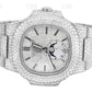 Iced Out Natural Diamond Patek Philippe Watch customdiamjewel