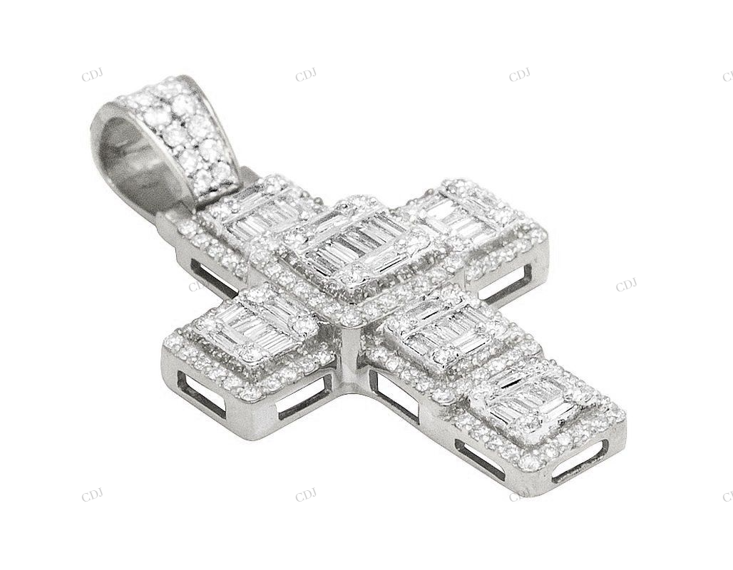 10K Yellow Gold Luxury Cross Pendant hip hop jewelry CustomDiamJewel