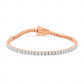 14k Gold Lab Grown Diamond Tennis Bracelets For Women CustomDiamJewel