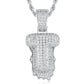 Full Iced out VVS Lab Diamond 10K Gold Alphabets Pendant hip hop jewelry CustomDiamJewel