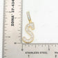 Custom Letter S Moissanite Baguette 925 Silver Unisex Pendant Hip Hop Pendent customdiamjewel