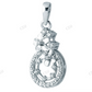 Sterling Silver Elegant Flower Moissanite Pendant hip hop jewelry CustomDiamJewel