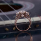 3.40 CTW Lab-Grown Diamond Milgrain Cluster Engagement Ring