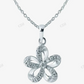 Sterling Silver Moissanite Flower Pendant hip hop jewelry CustomDiamJewel