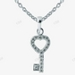 Sterling Silver Key Shape Moissanite Pendant hip hop jewelry CustomDiamJewel