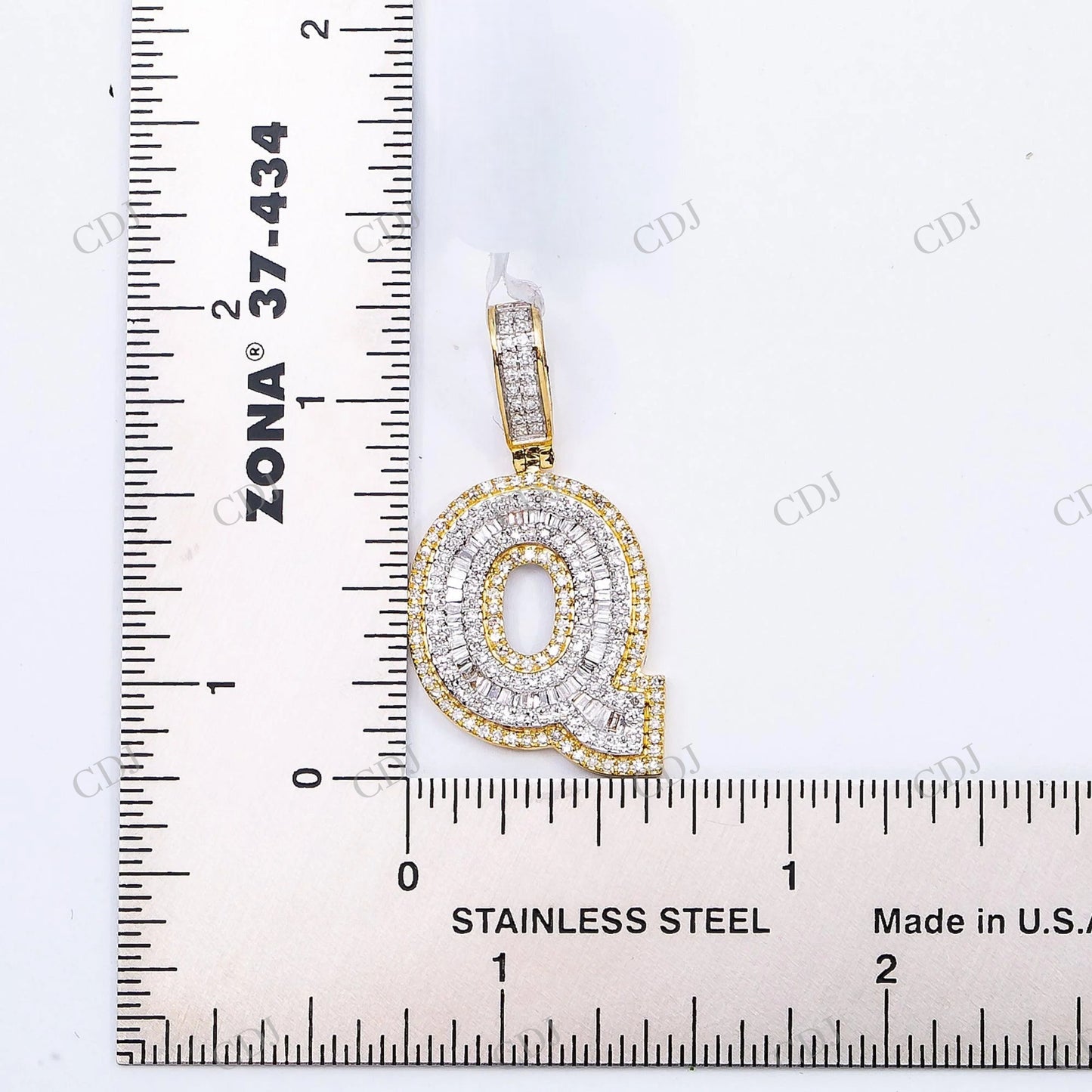Customized Q Letter Moissanite 925 Silver Pendant Hip Hop Pendent customdiamjewel