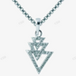 Sterling Silver Arrow Shape Moissanite Pendant hip hop jewelry CustomDiamJewel