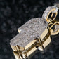 Iced Out 925 Silver Moissanite Hamsa Pendant Hip Hop Pendent customdiamjewel