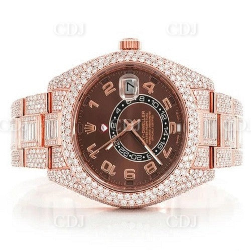 Hip Hop Automatic Movement Luxurious Wrist Watch customdiamjewel