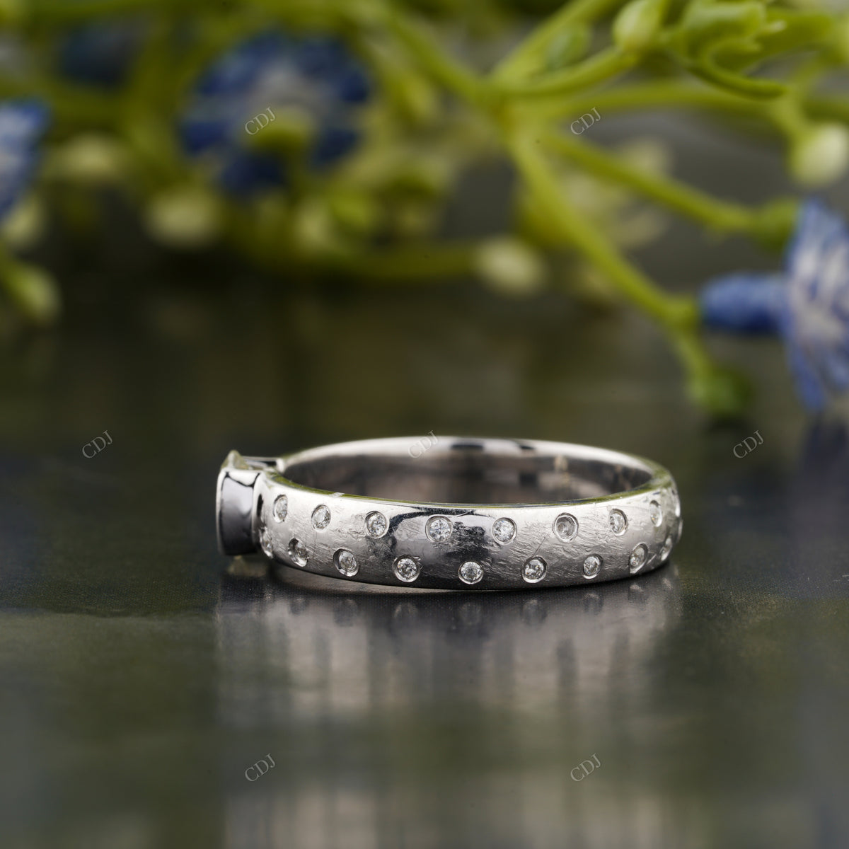 Lab-Grown Diamond Bezel Set Band