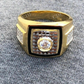 14K Solid Gold Round Cut Hip Hop Ring  customdiamjewel   