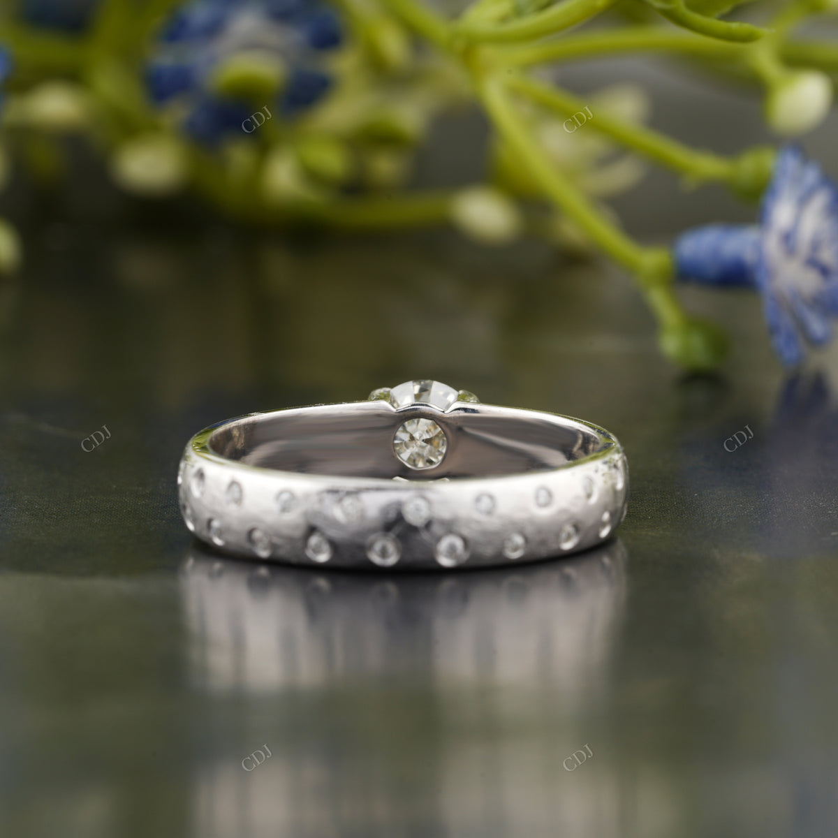 Lab-Grown Diamond Bezel Set Band