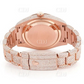 Antique Rose Roman Dial Hip Hop Rolex Diamond Watch For Men and Women customdiamjewel