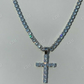 Cross Icy Bust Down Pendant  customdiamjewel   