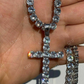 Cross Icy Bust Down Pendant  customdiamjewel   