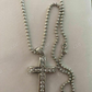 Channel Set Tennis Cross Diamond Pendant  customdiamjewel   