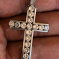 Channel Set Tennis Cross Diamond Pendant  customdiamjewel   