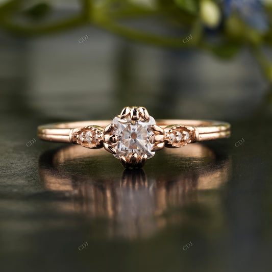 Lab-Grown Diamond Round Vintage Ring