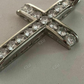 Channel Set Tennis Cross Diamond Pendant  customdiamjewel   
