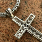 Channel Set Tennis Cross Diamond Pendant  customdiamjewel   