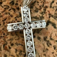 Channel Set Tennis Cross Diamond Pendant  customdiamjewel   