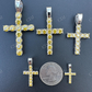 Yellow Canary Moissanite Cross Iced Hip Hop Pendant  customdiamjewel   