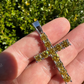 Yellow Canary Moissanite Cross Iced Hip Hop Pendant  customdiamjewel   