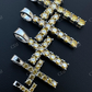 Yellow Canary Moissanite Cross Iced Hip Hop Pendant  customdiamjewel   