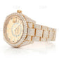 Full Yellow Rolex Oyster Sky Dweller Natural Diamond Watch customdiamjewel