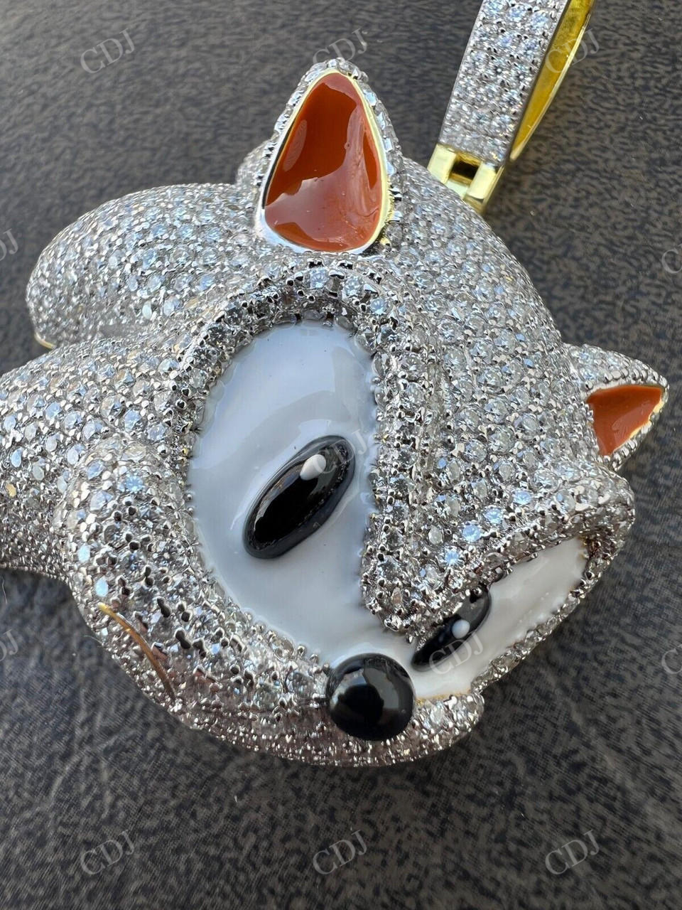 Large Sonic The Hedgehog Pendant  customdiamjewel   