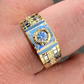 Round Cut Men's Hip Hop Ring  customdiamjewel   
